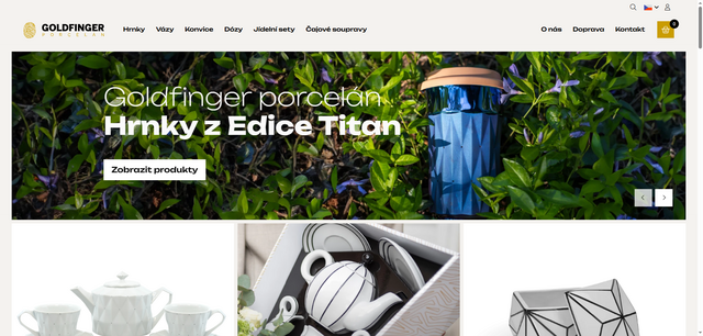 Kvalitní hrnky z porcelánu Goldfinger
